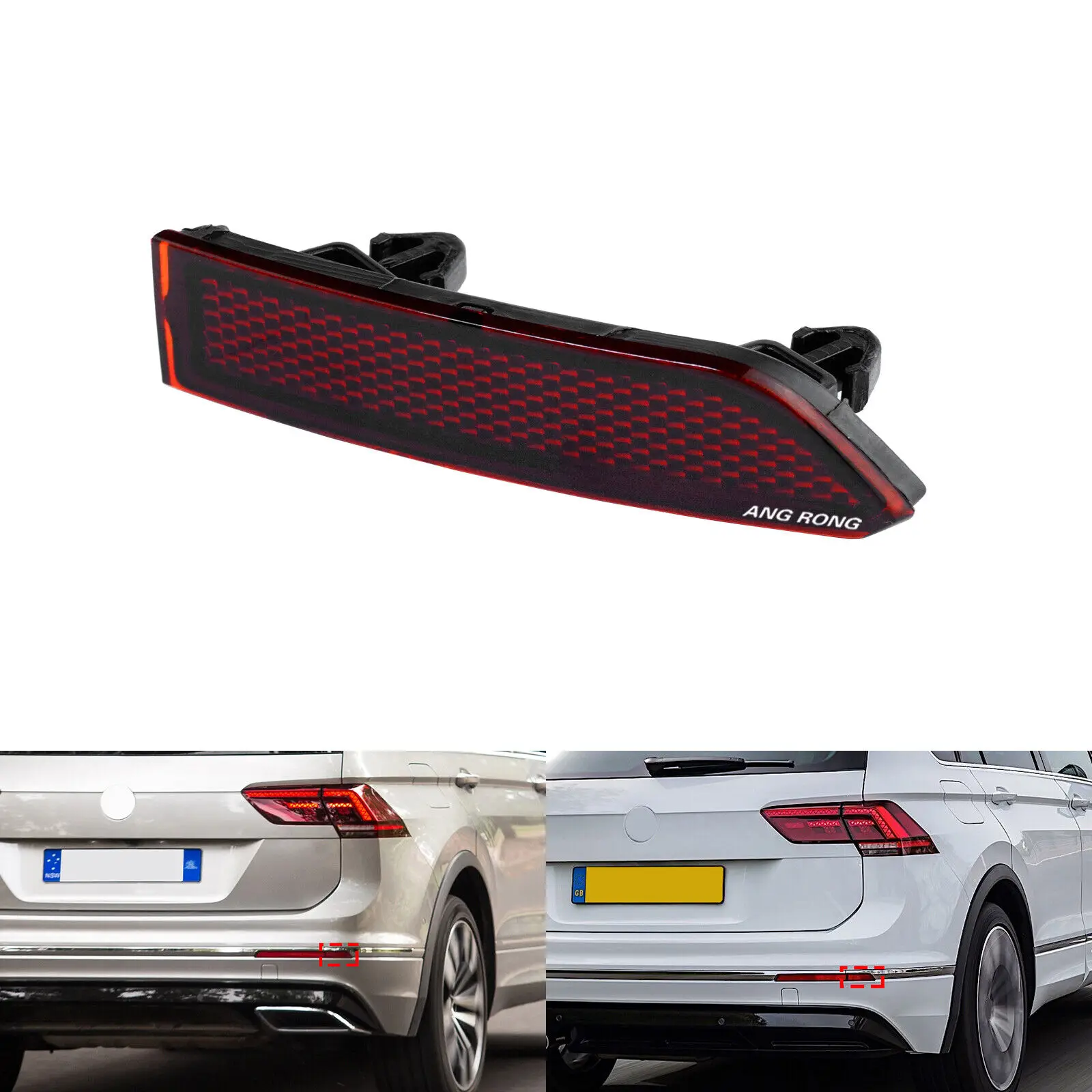 Right Rear Outer Bumper Reflector Assembly Cover For VW Tiguan 2016-20 5NA945104