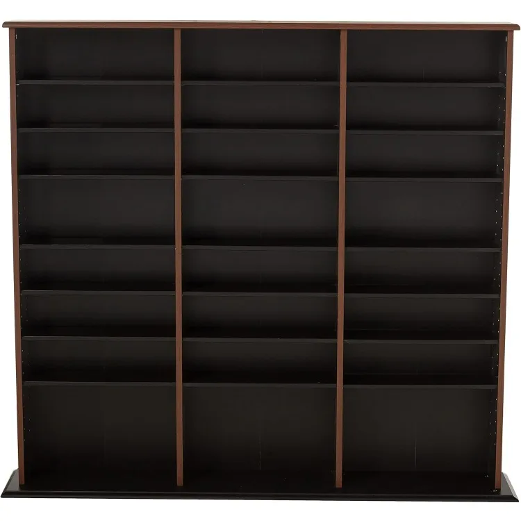 Triple Width Wall Storage, Cherry and Black