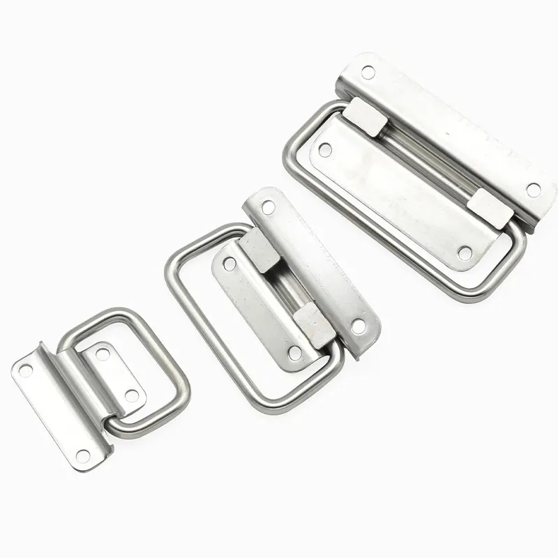 304 stainless steel shaking head foldable handle handle toolbox equipment drawer handle flat surface handle