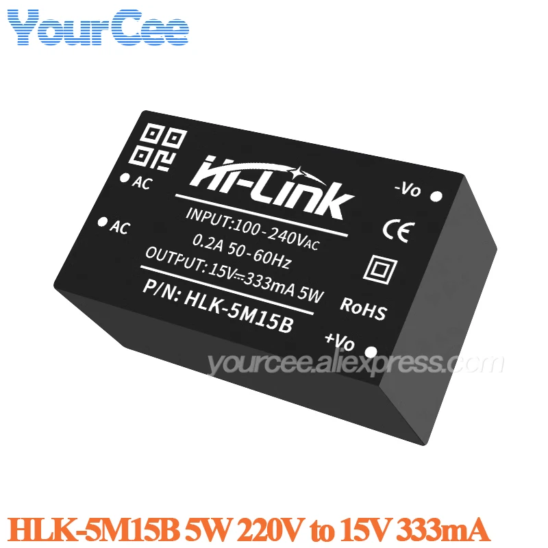 5W 220V to 5V/3.3V/9/12V/15V/24V AC to DC Step Down Buck Power Supply Module HLK-5M03 HLK-5M05 HLK-5M09 HLK-5M12 5M24 5M15 5M03C