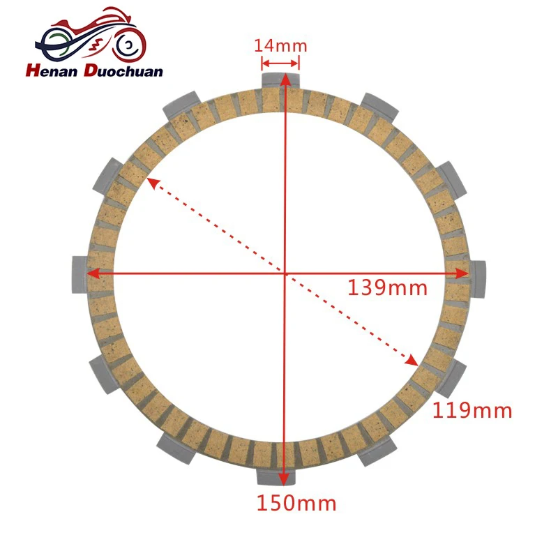 Clutch Plate For Honda XR 600 650 R L NX500 CFR450R FMX FX 650 Vigor NX650 Dominator SLR 650 CB400 KT/M 450sxf SUZUKI SV DL 650