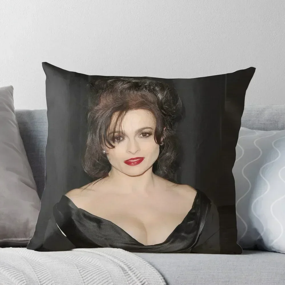 

Helena Bonham Carter Merch Throw Pillow ornamental pillows for living room autumn decoration luxury decor pillow