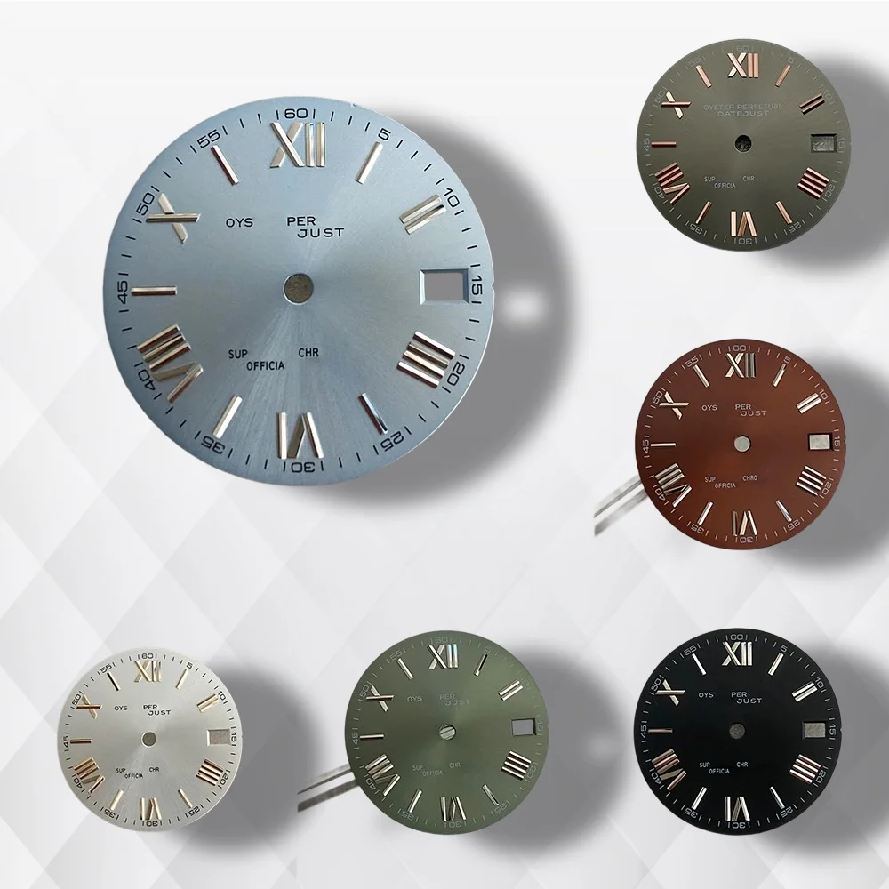 

S Logo Roman Numeral 28.5mm NH35 Dial Suitable For NH35/NH36 Movement High Quality NH35 Accessories ﻿Watch Modification
