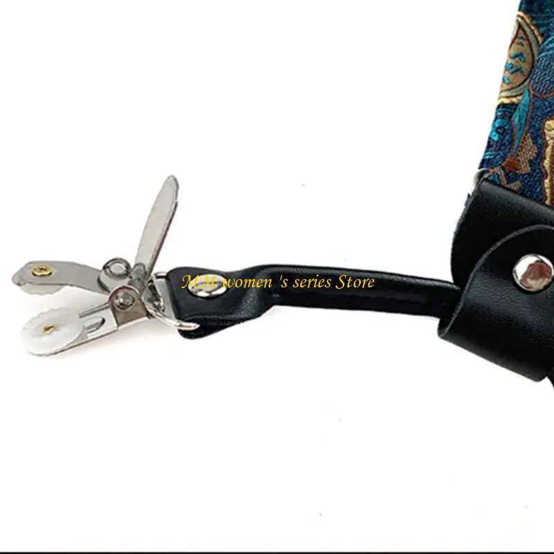 Q39Cメンズワークサスペンダー調整可能な6クリップの快適なブレースY型のヤキ