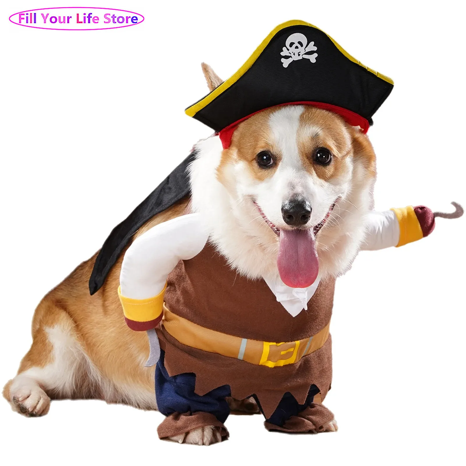 

Pet Cosplay Costumes Dog Cat Funny Clothes Apparel Clothing for Halloween Festival Photos Props Dressing Up Party