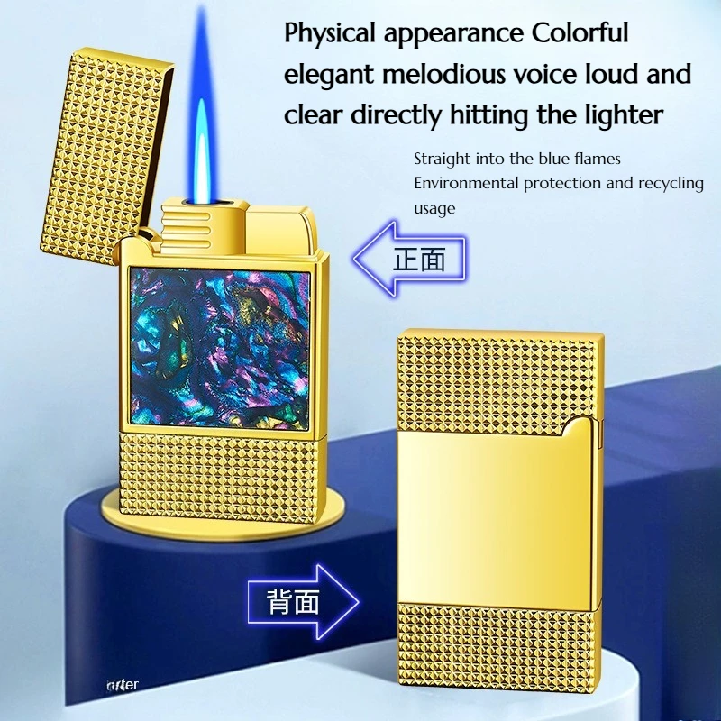 

Creative Outstanding Appearance Beautiful Color Smooth Sound Loud Clear High-end Lighter Gift Cigarette Accessories
