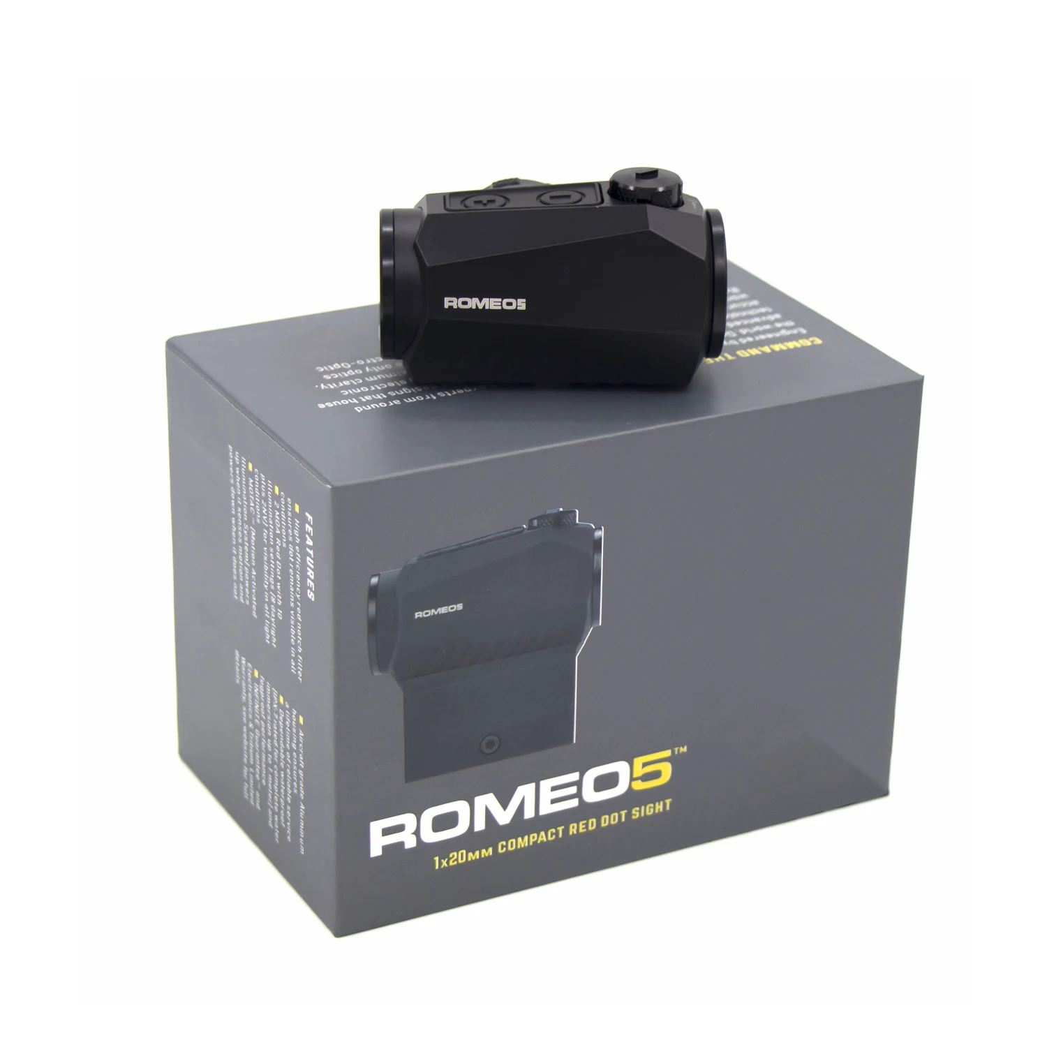 

1x20mm ROMEO5 Red Dot Sight Holographic Reflex Compact 2 MOA Airsoft Riflescope Hunting Scope