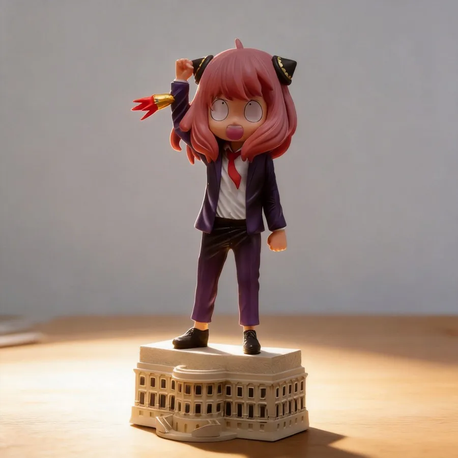 

Spy x Family Anya Forger Suit Figure 18cm - Cute Anime Girl Collectible Figurine Decoration