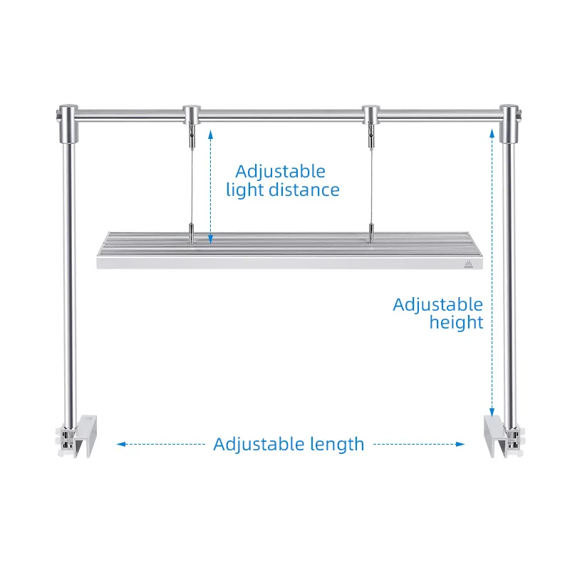 aquariums & accessories DJ-L-L180 thickened stainless steel aquarium light stand for 180cm fish tank