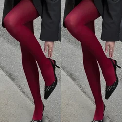 Women's Tights Slim Stockings Pantyhose Super Elastic Large Size Leggings Red Women's Sexy Tights Spring Autumn Winter Y2k 2025