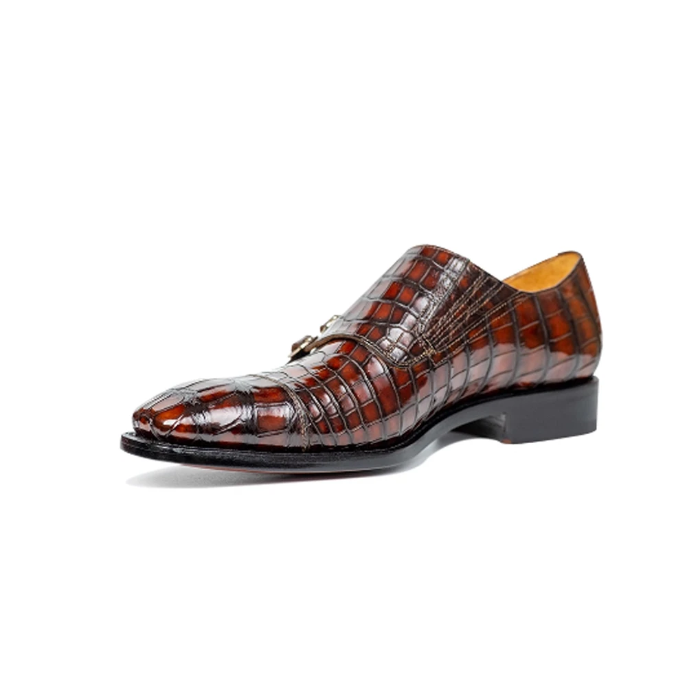 

Kexima новые мужские формальные туфли, туфли ручной работы, мужские туфли из крокодиловой кожи, свадебные туфли