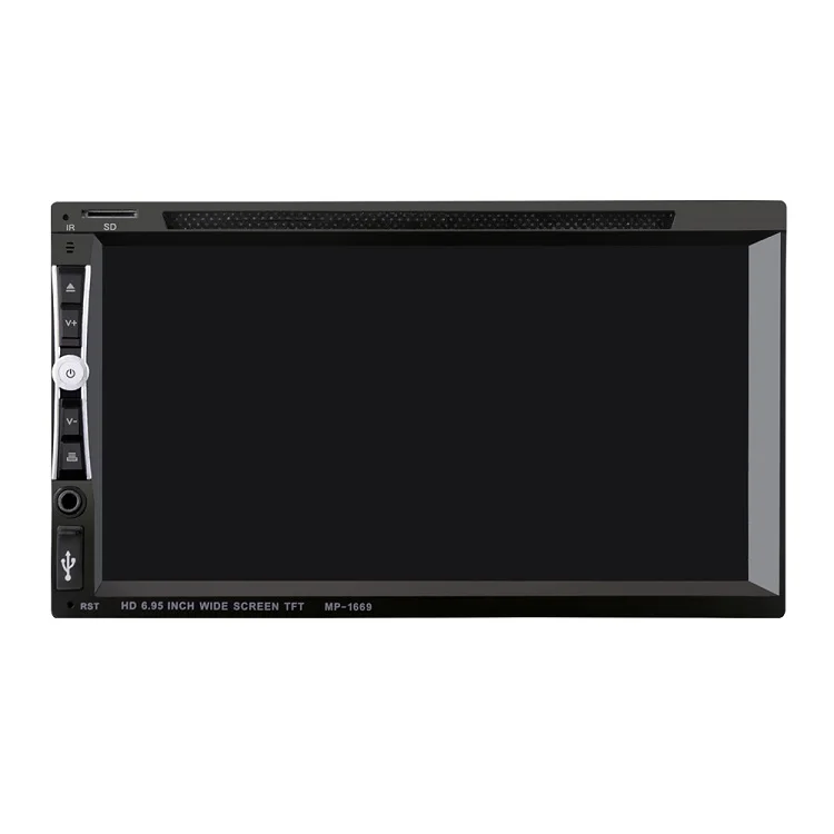 2 din 6.95 inch  touch screen  HD car DVD player with multifunction video player 1669