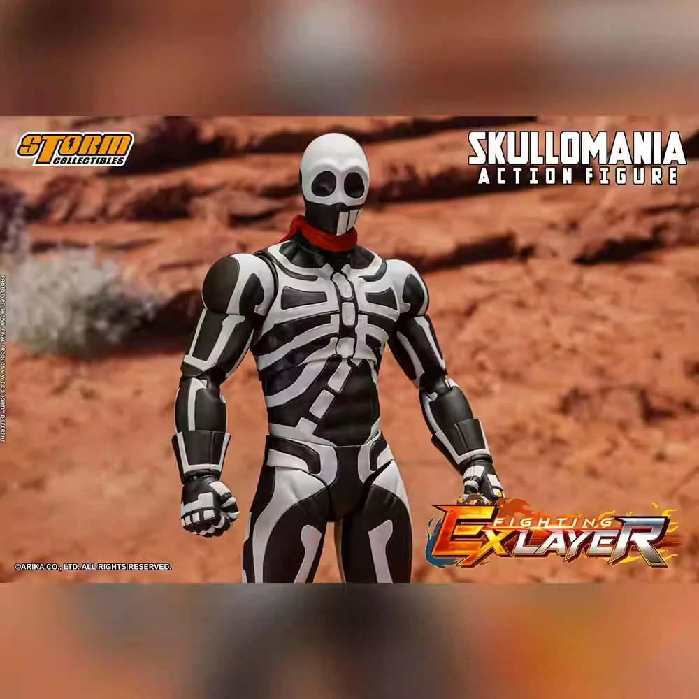 Inventory Original Storm Collectibles Fighting Ex Layer Skullo Mania Action Figure Model Toy Gift Collection Ornaments