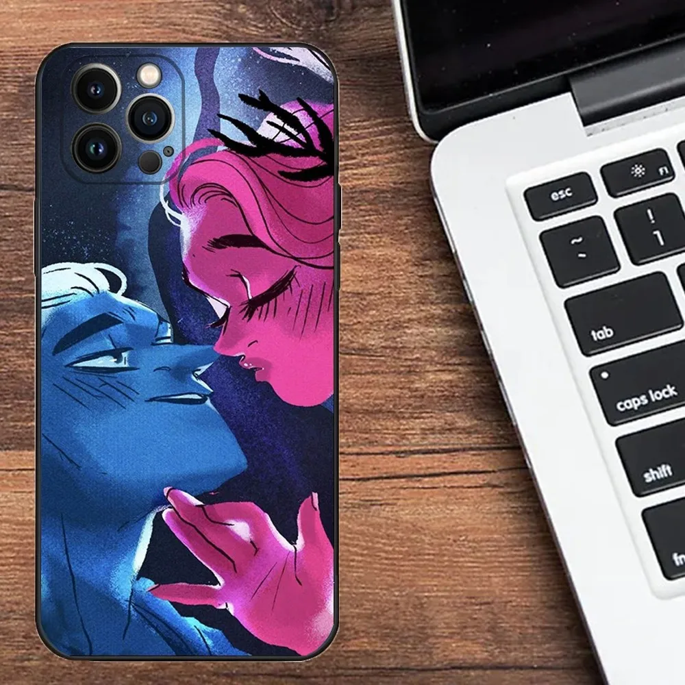 Comics L-Lore O-Olympus Phone Case For Apple iPhone 15,14,13,12,11,XS,XR,X,8,7,Pro,Max,Plus,mini Silicone Black Cover