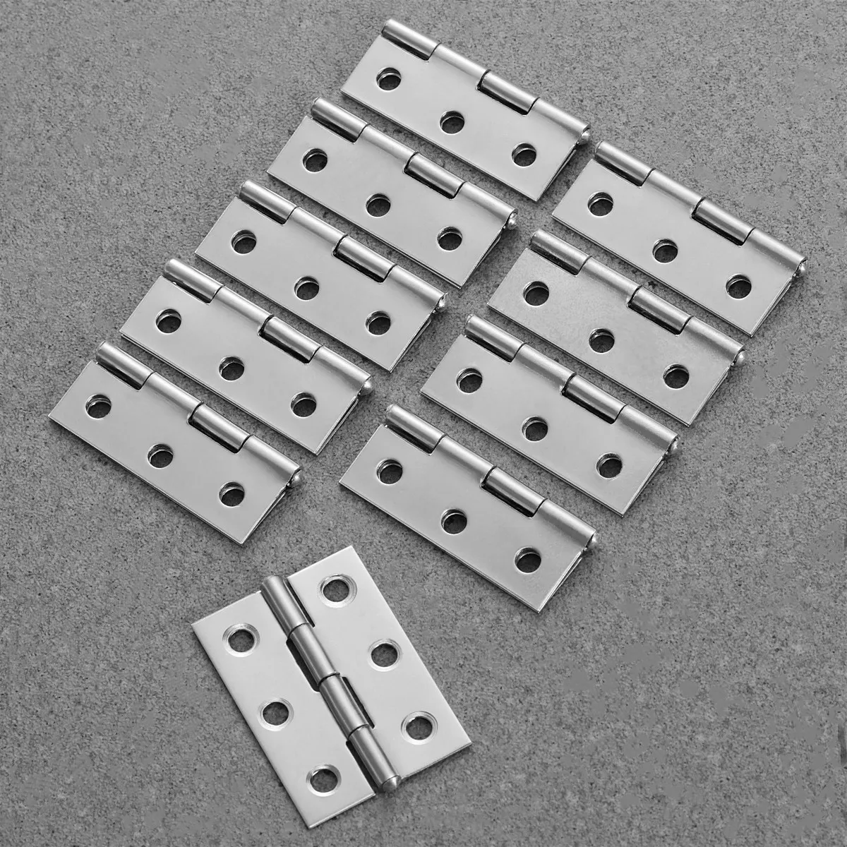 

30 шт. бесшумных петель из нержавеющей стали 2 дюйма, утолщенные, прочные, для дверей и складных конструкций, серебристые