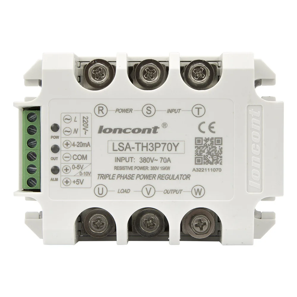 LSA-TH3P70Y Three phase AC 70A 380V solid state voltage regulator / power regulator module