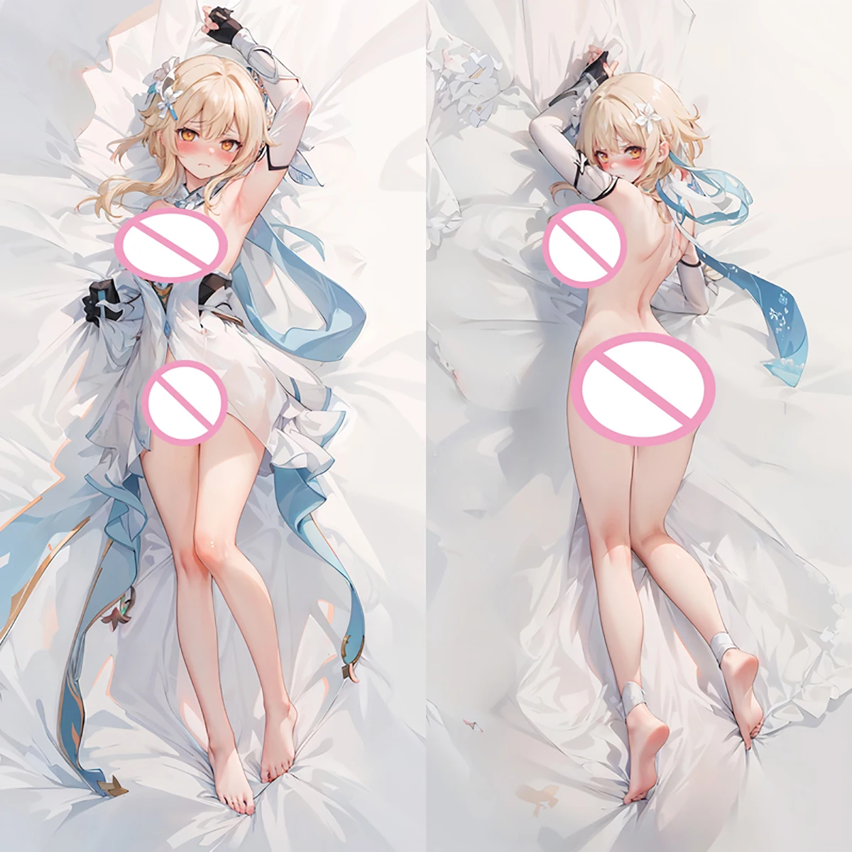 New Pattern Genshin Impact Pillowcase Lumine Dakimakura Customize Anime Game Hugging Body Pillow Case