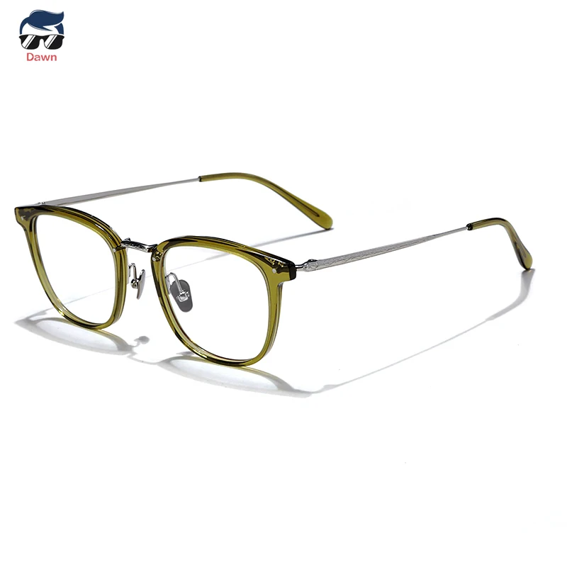 F-YP Vintage Round Pure Titanium Handmade Prescription Men Eyewear Optical Eyeglasses Frame Women Luxury Brand Glasses Frames