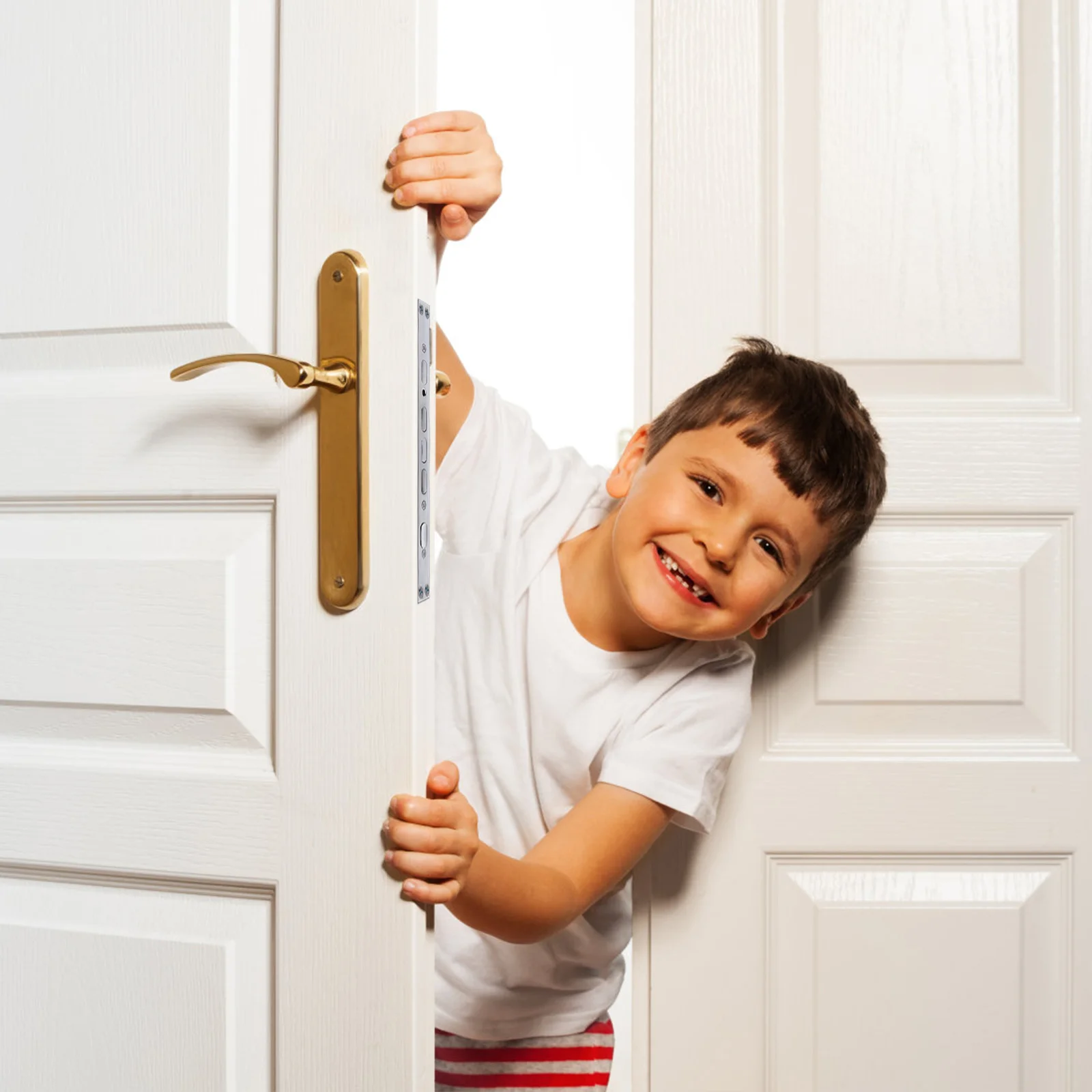 24X240 Iron Alloy Security Door Lock Body With Hook Durable Anti Theft Door Lock For Double Live Function Hardware Cylinder - Image 4