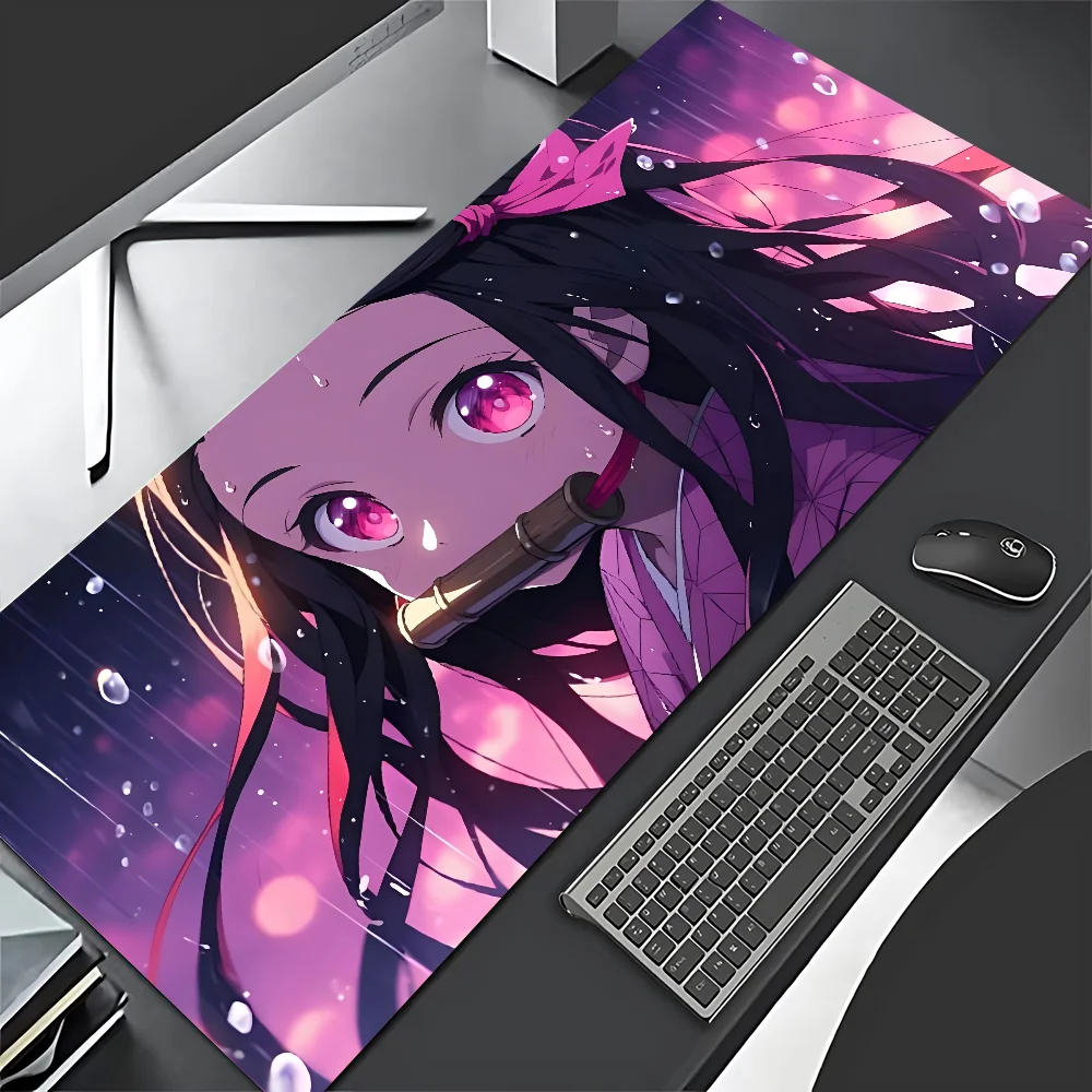 D-Demon S-Slayer N-Nezuko Mouse Pad Laptop Gaming Accessories Mousepad Large Desk Mat Computer Gamer Keyboard Rug Carpet