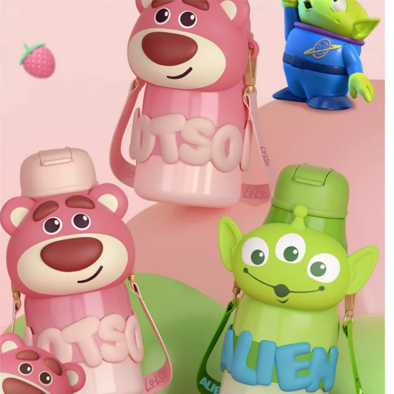 Strawberry Bear Children'S Insulated Cup Lotso 316 Stainless Steel Beauty Water Cup Student Water Bottle Children Xmas Gift