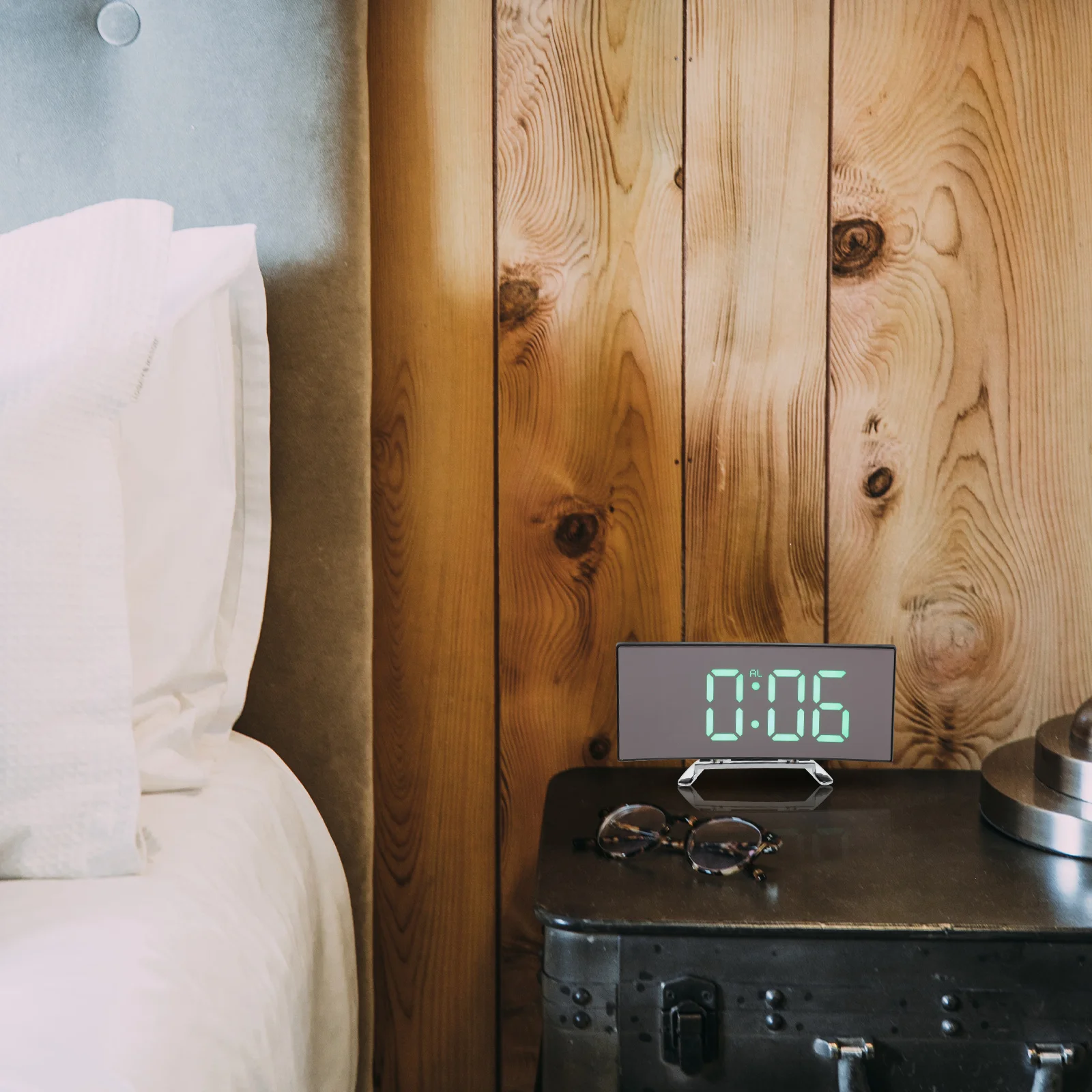 

LED Digital Clock Desktop Multi-Purpose Large Display for Room Decoration Premium Material Safe and Practical