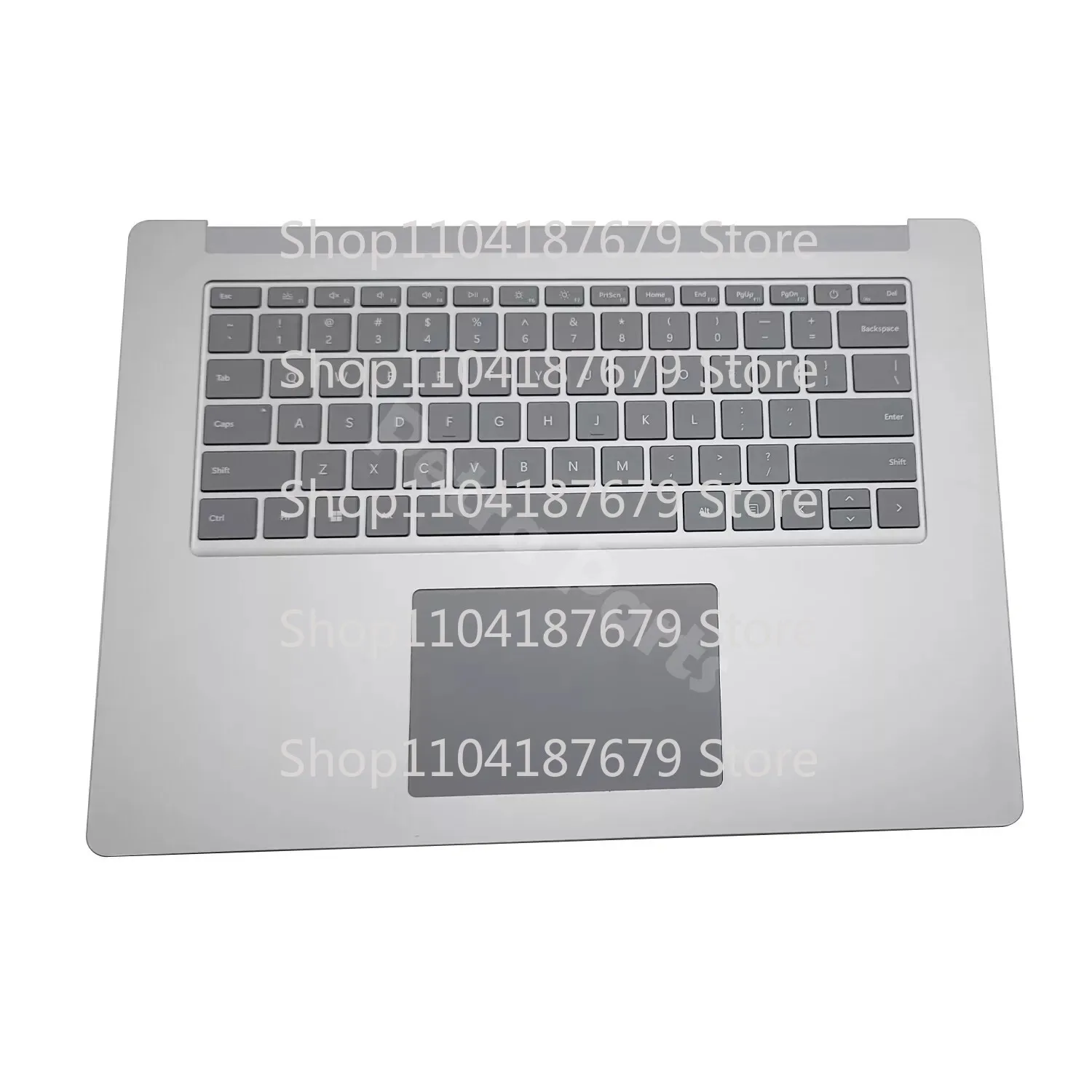 

1pcs For Microsoft Surface Laptop 3 15" 1873 Palmrest US Keyboard Touchpad Silver