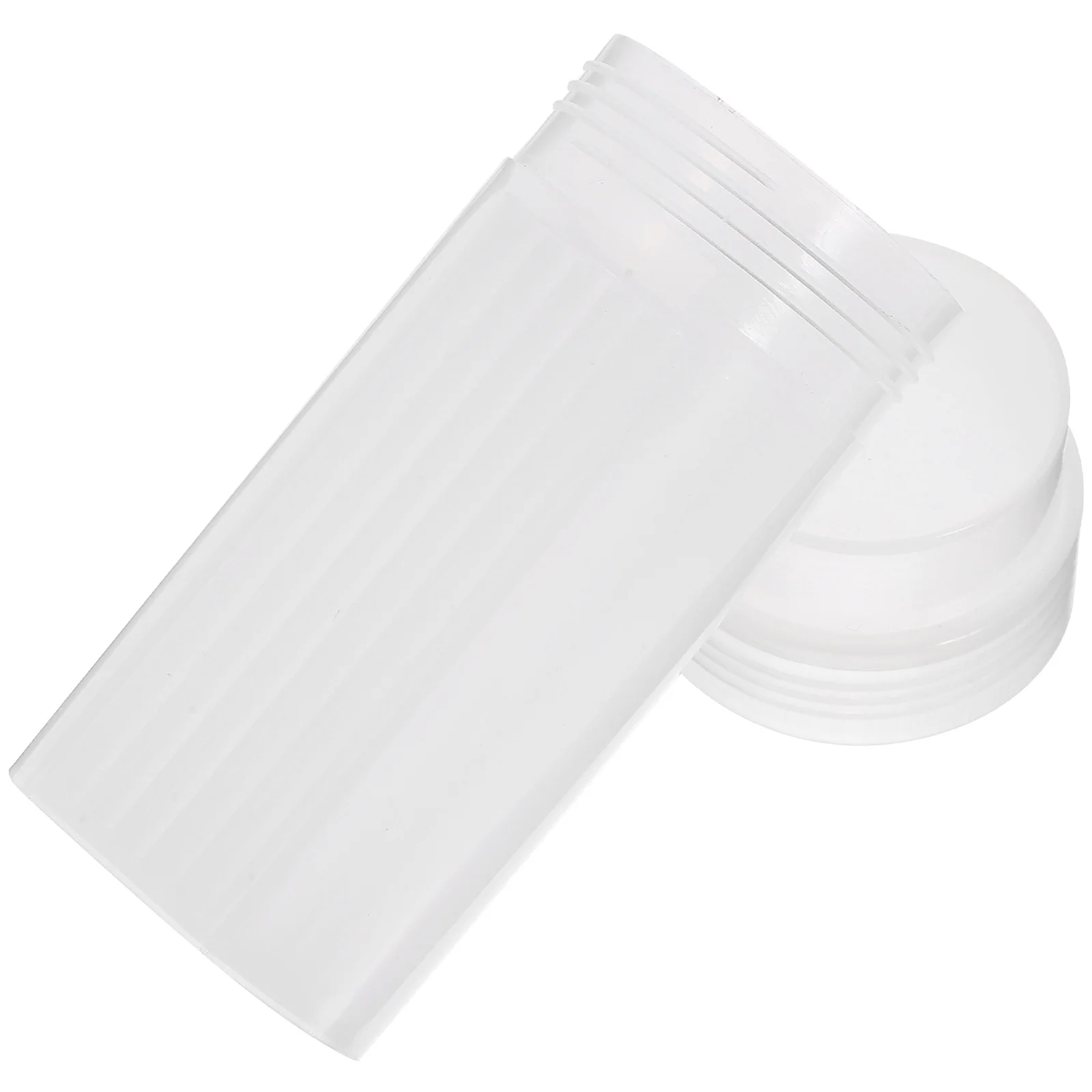 Microscope Slides Staining Jar Containers Plastic Glass Laboratory Holder White for