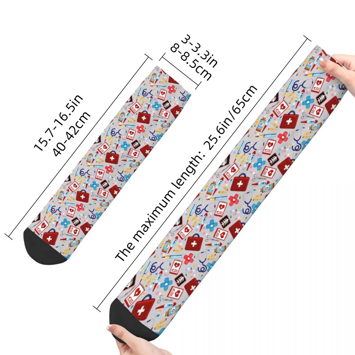 Calcetines Harajuku para hombre y mujer, calcetín de poliéster con estampado Kawaii, ideal para primavera, verano, otoño e invierno, novedad