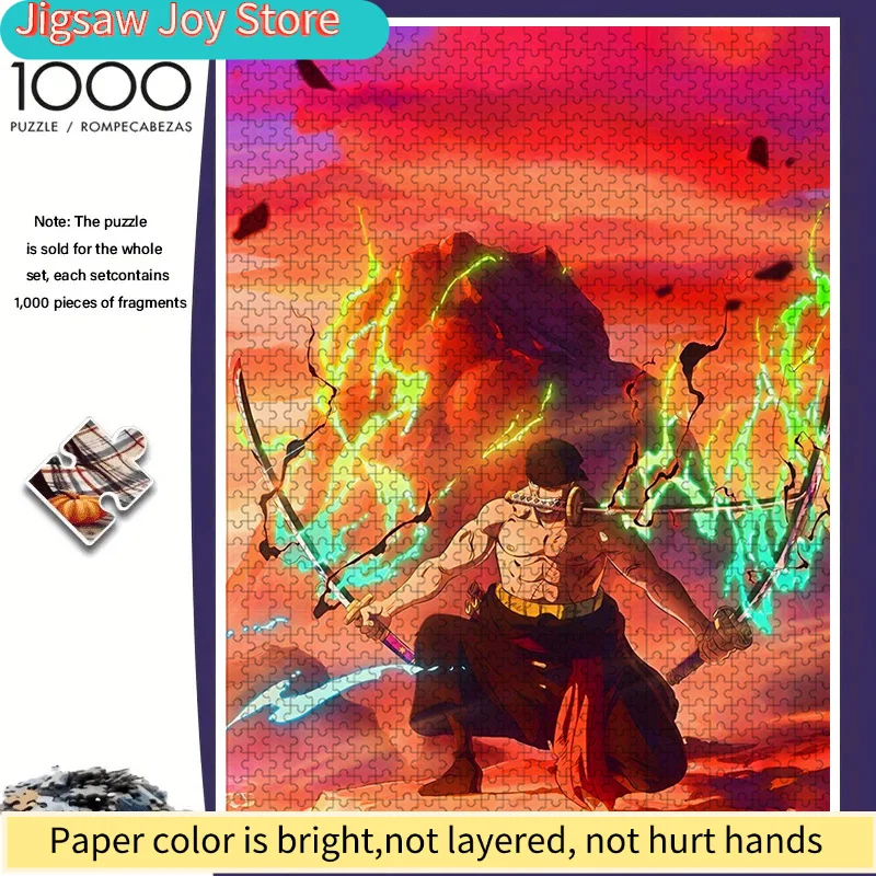 

Zorro Anime Puzzle with Zorro & his horse - Cartoon Frameless for s,, Families - Challenging Collectible for home/Office Decor