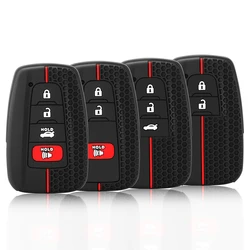 Sleutelhanger Cover Case Afstandsbediening Protector Siliconen voor Toyota Rav4 Corolla Camry Avalon Auto Accessoires Sleutel Cover
