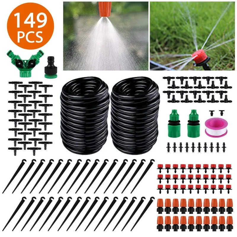 30M DIY Automatic Plant Watering Drip Irrigation Kit, Intelligent Dripper System for Balcony Potted Flower & Garden Watering