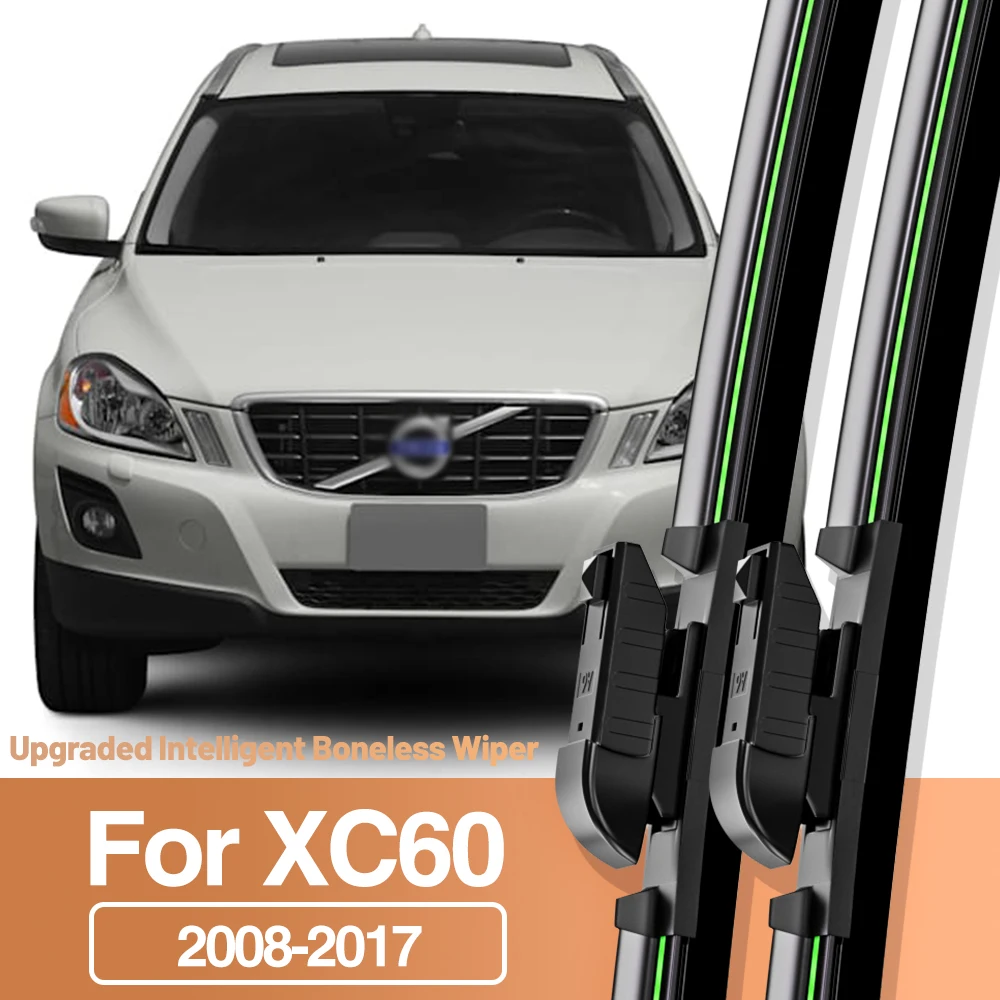 2x For Volvo XC60 2008-2017 Front Windshield Wiper Blades Windscreen Window Accessories 2009 2010 2011 2012 2013 2014 2015 2016