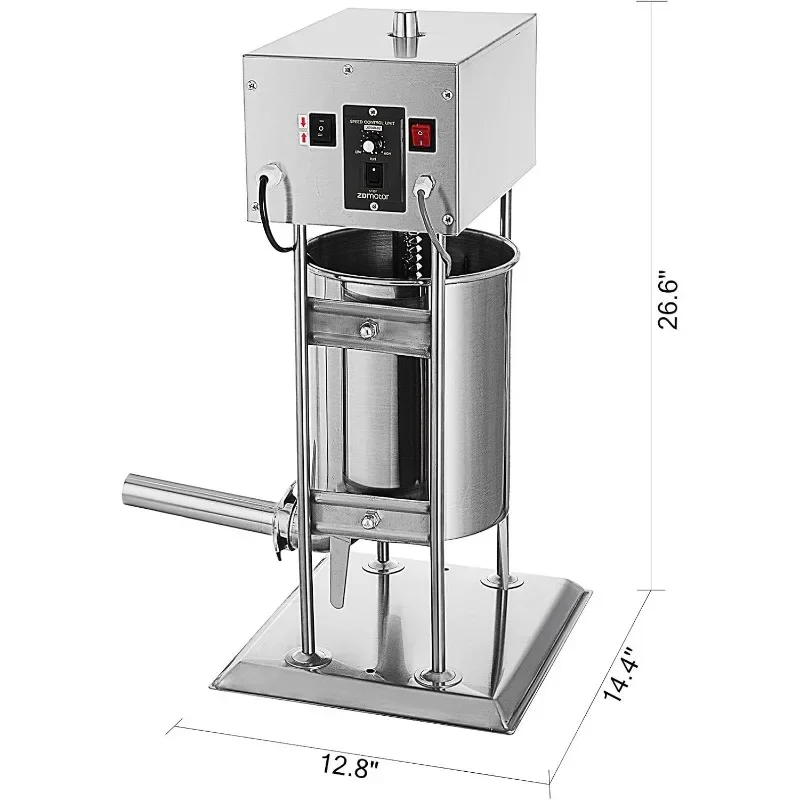 Happybuy Electric Sausage Filler 10L Sausage Maker 304 Stainless Steel Sausage Stuffer 22LB 110V 25W  Stuffer