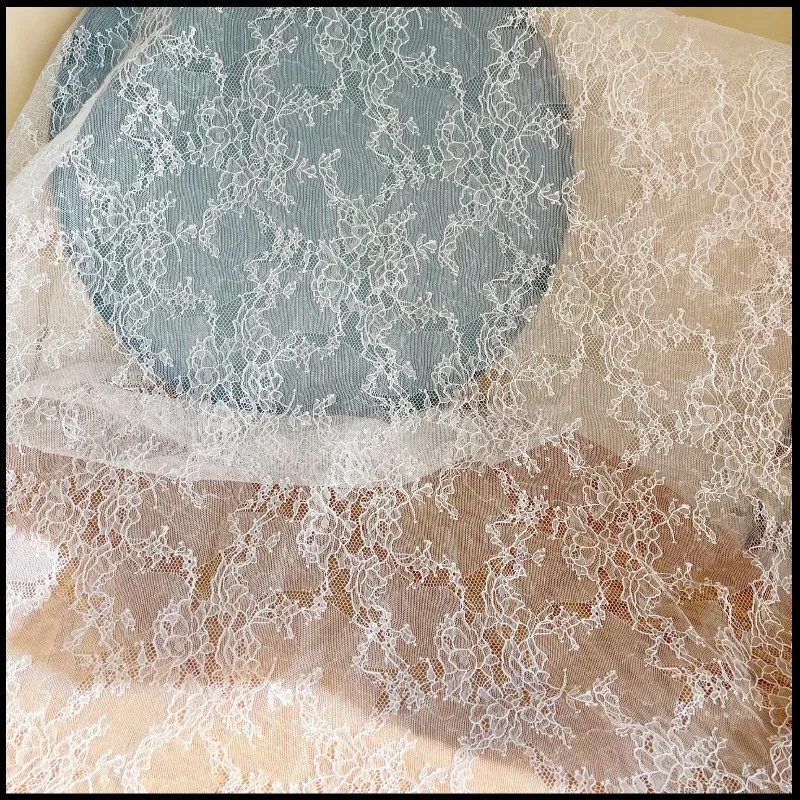 New glitter thin lace flower fabric wedding dress curtain wedding stage tablecloth decorative accessories