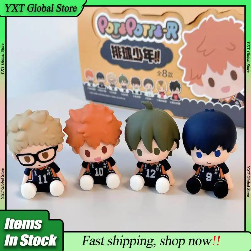 

Оригинальная коллекционная фигурка Bandai Potepotte R Haikyuu Series Blind Box: Хината Шойо в сидячей позе, модная и милая, коллекционная игрушка-сюрприз, подарок