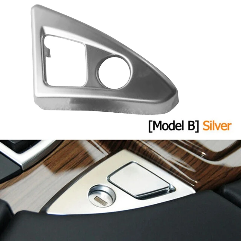 Car Console Lock Cylinder Trim Cover 51169171552 For BMW 5-Series F10 F11 F18 2010-2016 Spare Parts Armrest Box Switch Panel