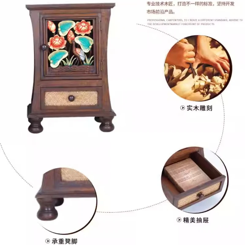 Furniture Bedroom Modern Nightstands Drawers Storage Modern Space Saving Bedsides Table Cabinet Bathroom Aesthetic