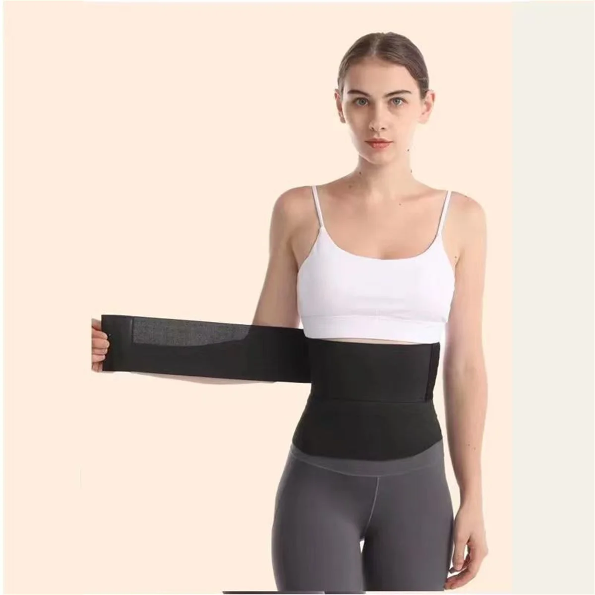 Women Waist Training Bandage, Tummy Tightening Waistband, 118.11 Inch Body Shaper Wrap, Spandex Material