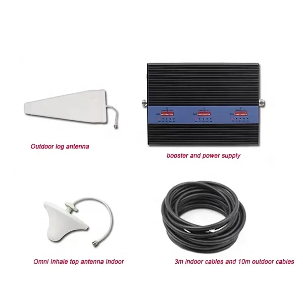 Sacontelecom 23dBm Power 80dB High Gain GSM DCS 3G 4G Mobile Repeater 2G 3G 4G Signal Booster