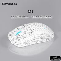 SKYLOONG M1 Bluetooth Wireless Gaming Mouse Rechargeable Macro Mouse 3-mode Connection and Adjustable DPI for Computer Latap Mac