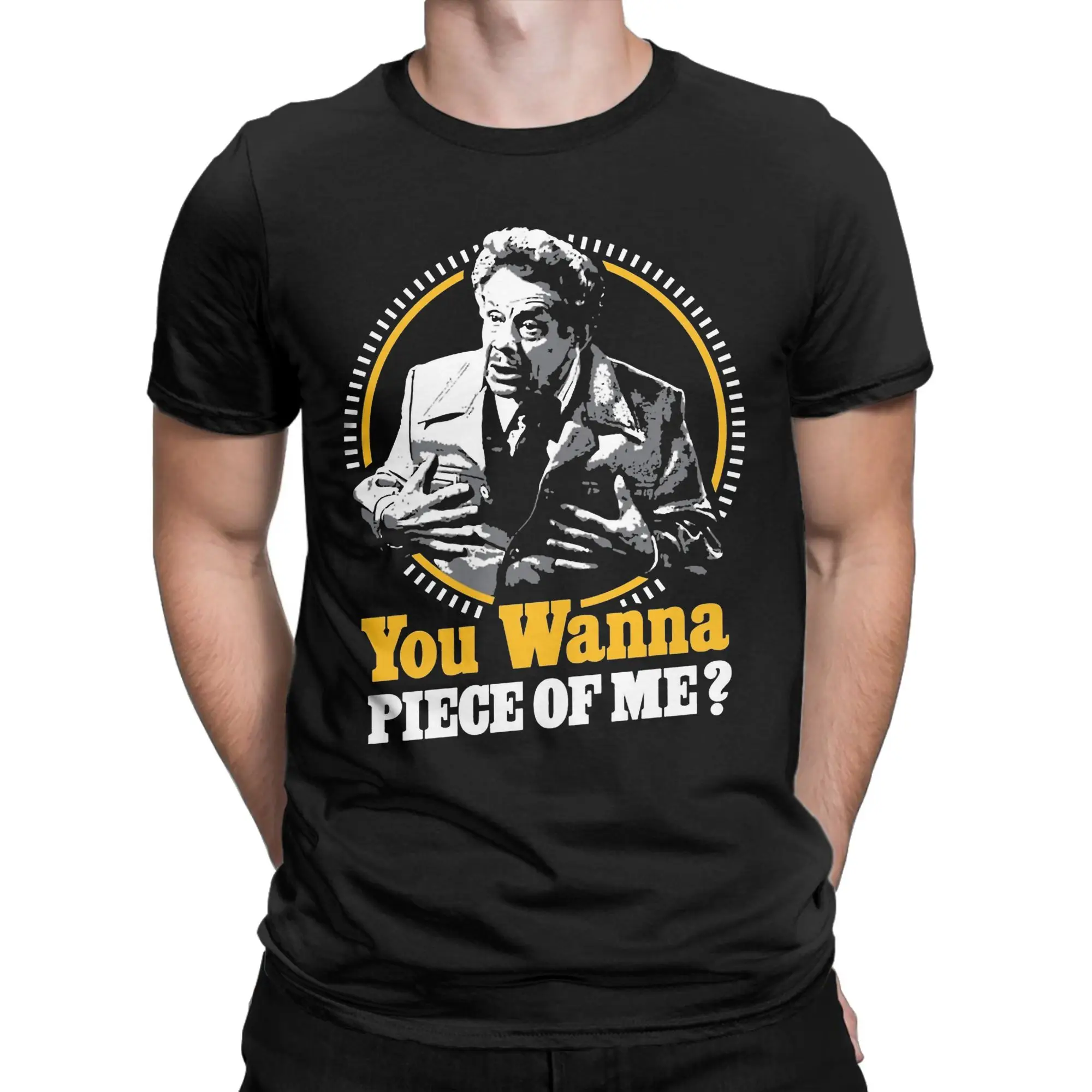 Men's T-Shirt You Wanna Piece Of Me!  Seinfeld Humorous 100% Cotton Tee Shirt Short Sleeve  T Shirt Crew Neck Tops Summer