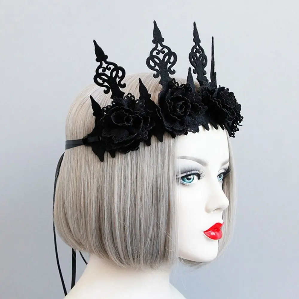 Spider Halloween Headband Cosplay Headband Rose Witch Hat Hairband Masquerade Party Headwear Halloween Party Decorations