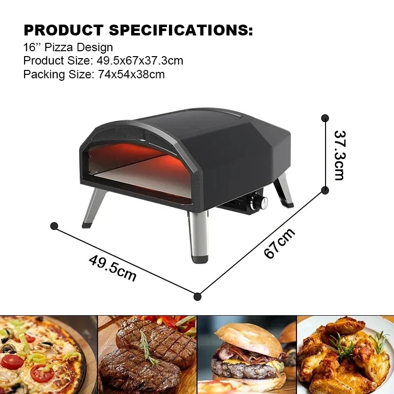 Top Selling     Power 500 Degree Italy Portable Pizza Maker Pizza Oven