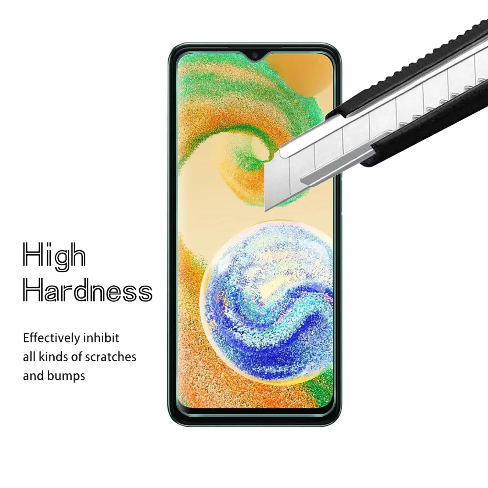 5 unidades de vidro temperado para Samsung A02 A04S A10S A11 A12 A13 A14 4G 5G protetor de tela