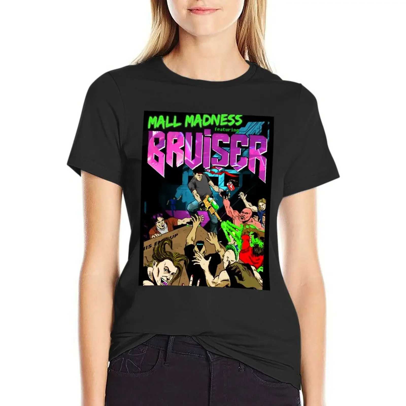 Mall Madness - Bruiser Video Game Shirt T-Shirt anime clothes vintage clothes graphics t-shirt dress for Women plus size