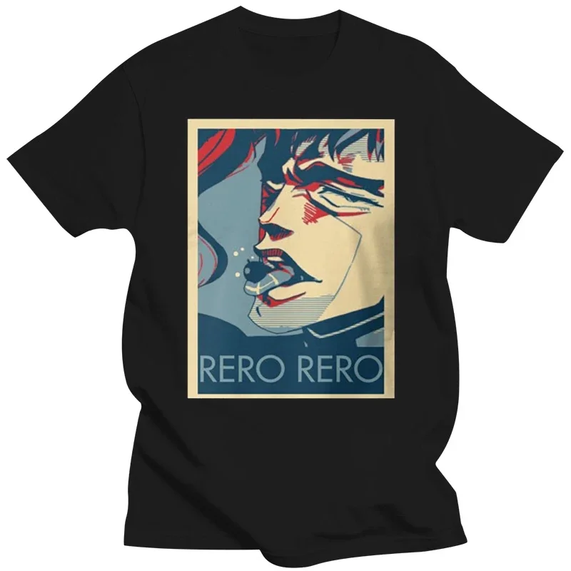 Summer Graphic Short Sleeve T Shirt Rero Kakyoin Customized Printed T-Shirt Fashion Cool Men Streetwear Women Funny heavyweight