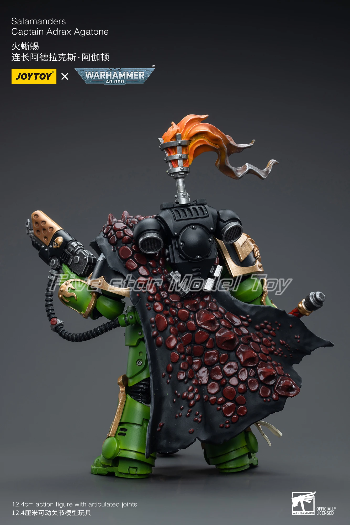 【البيع المسبق】JOYTOY Warhammer 40K 1/18 عمل الشكل السمندر الكابتن Adrax Agatone نموذج اللعب الهدايا