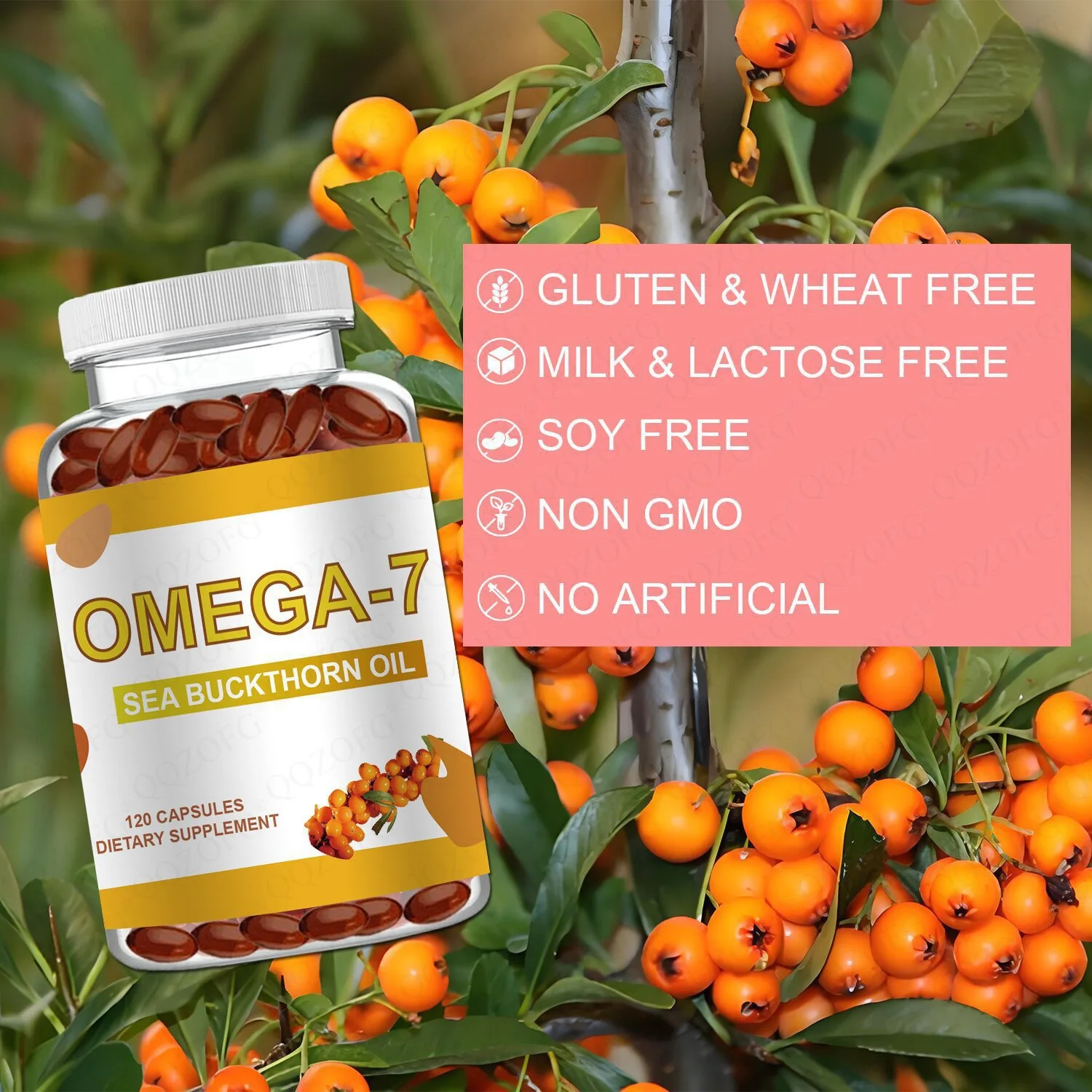 

Sea buckthorn oil soft capsules are rich in vitamins to promote the repair of skin barriers and reduce inflammation