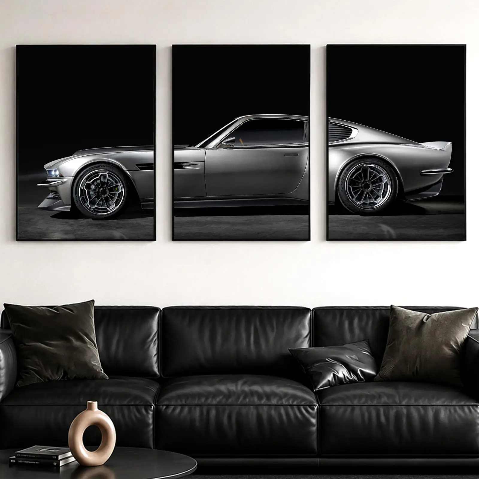 DBS Tuned Car Painting Calligraphy Canvas Poster Set Wall Art Prints for Bedroom Living Room Home Decor Art Gift